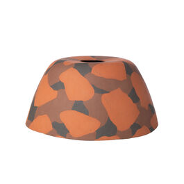 Terracotta lampshade by Assemble
